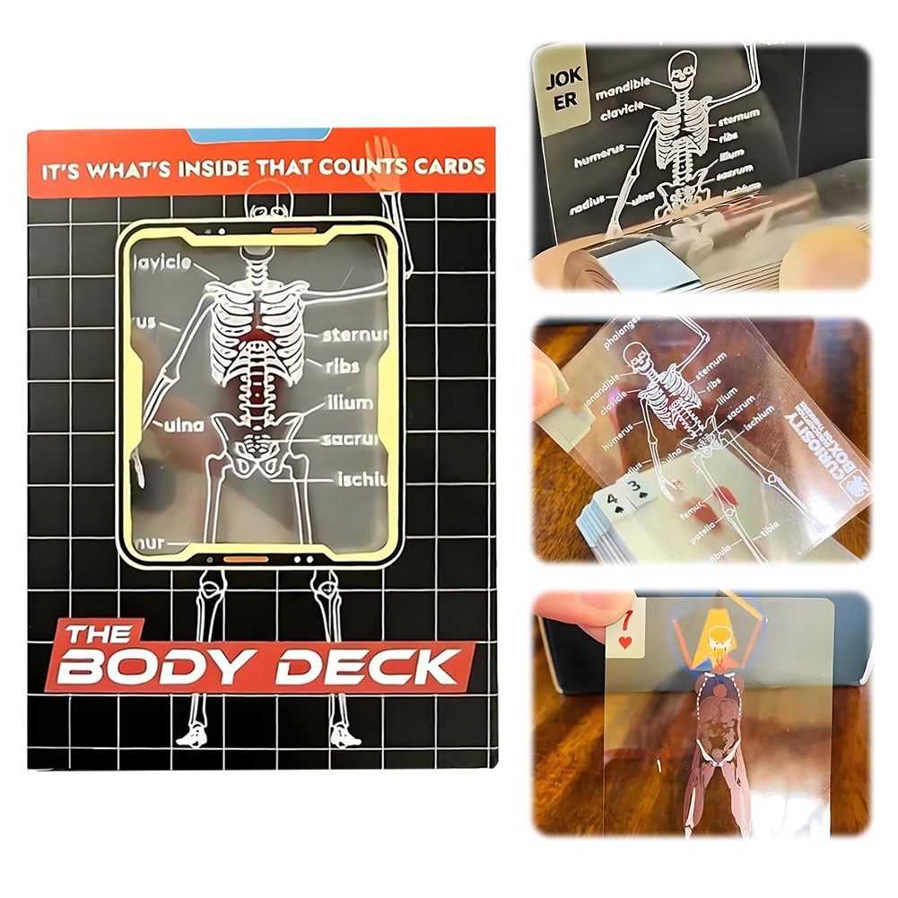 1-3PCS Human Anatomy Poker Car - огляд і ціна Board Game With Chips