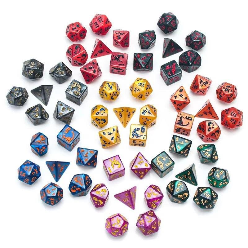 7Pcs/Set Dinosaur Dice Clear E - огляд і ціна Board Game Electronic Table