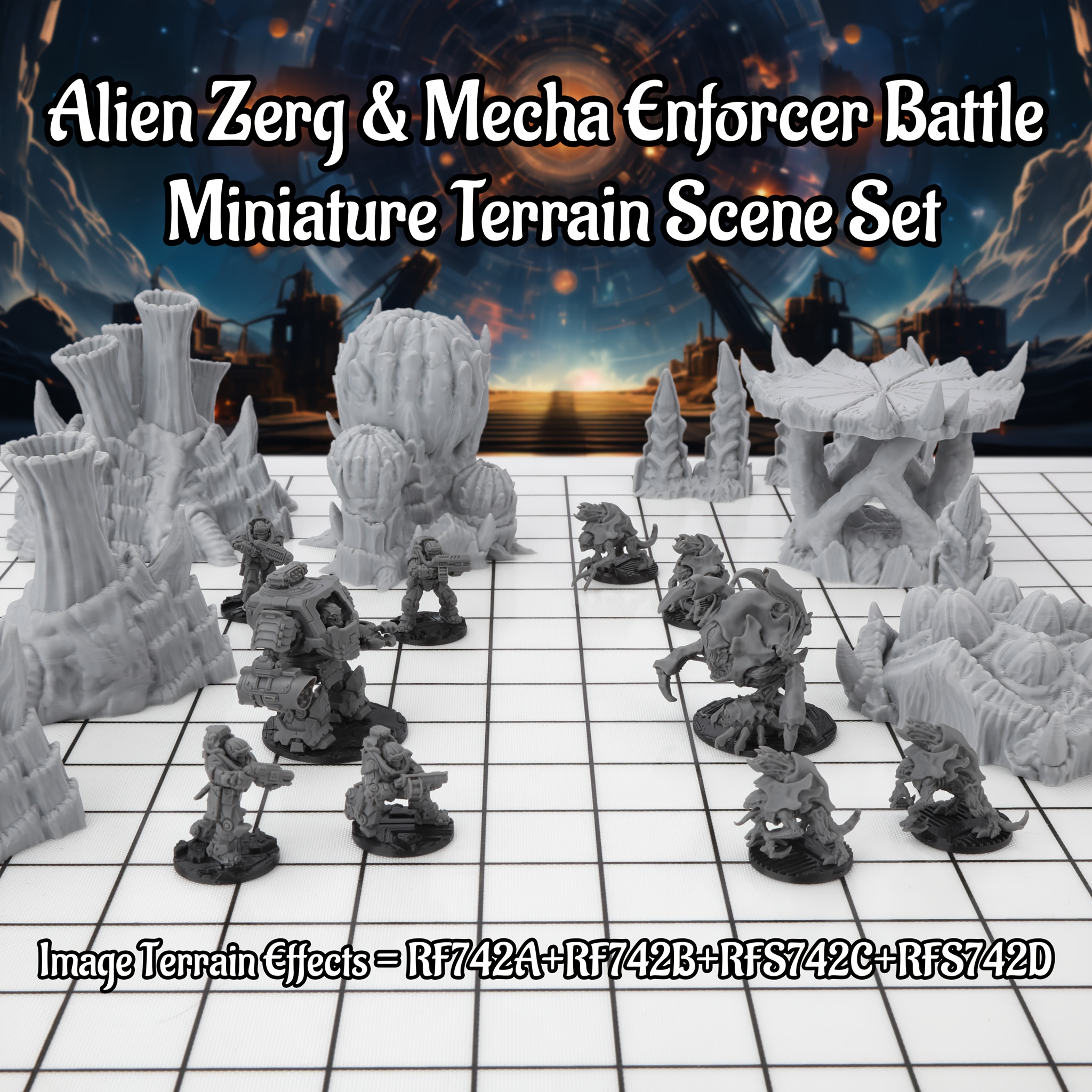 Sci-Fi Alien Miniature Terrain - огляд і ціна Board Game Dune
