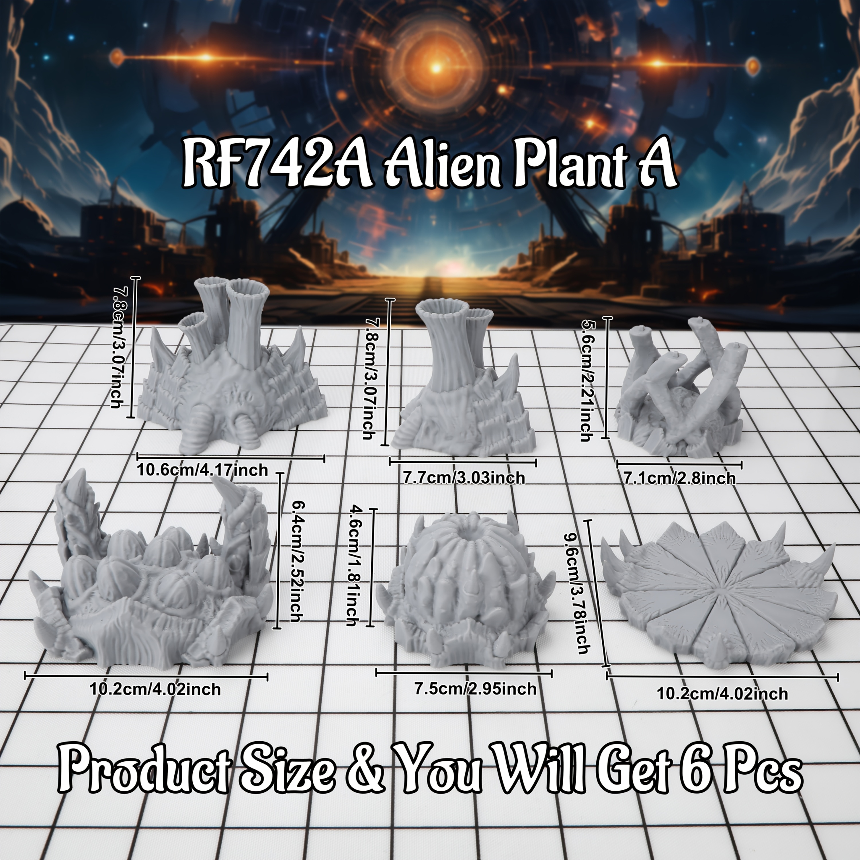 Sci-Fi Alien Miniature Terrain - огляд і ціна Board Game Dune