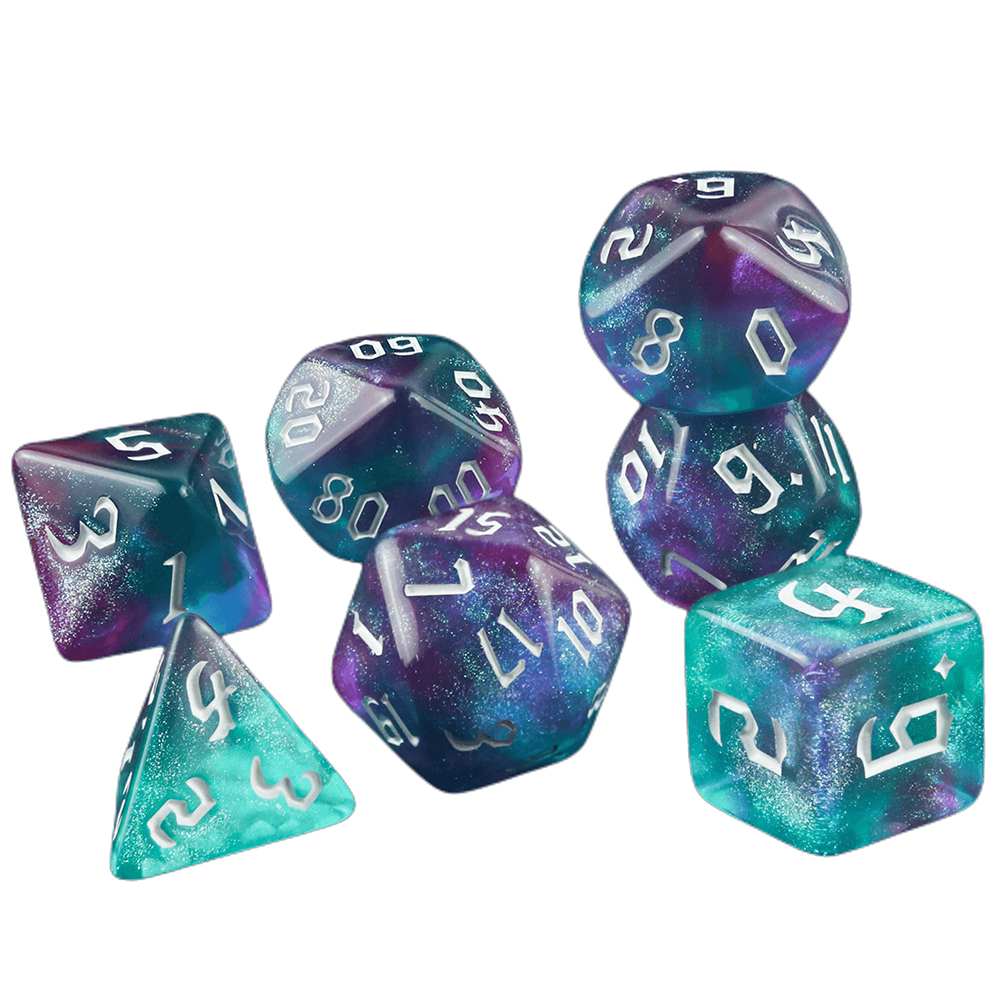 7 Pcs of New Double Colors Dic - огляд і ціна Board Game Font