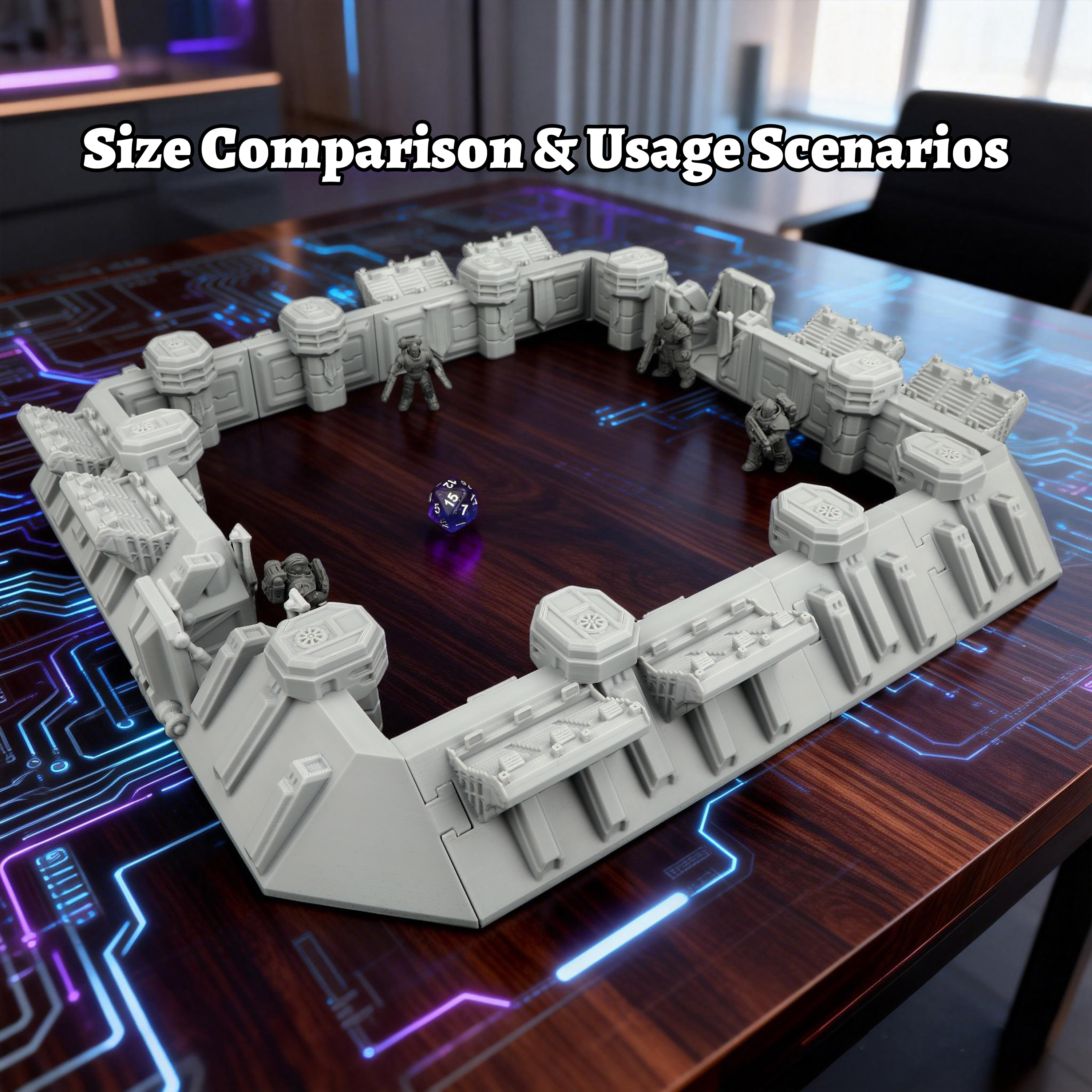 Sci-Fi Arena Terrain Set - Gre - огляд і ціна Board Game Dune