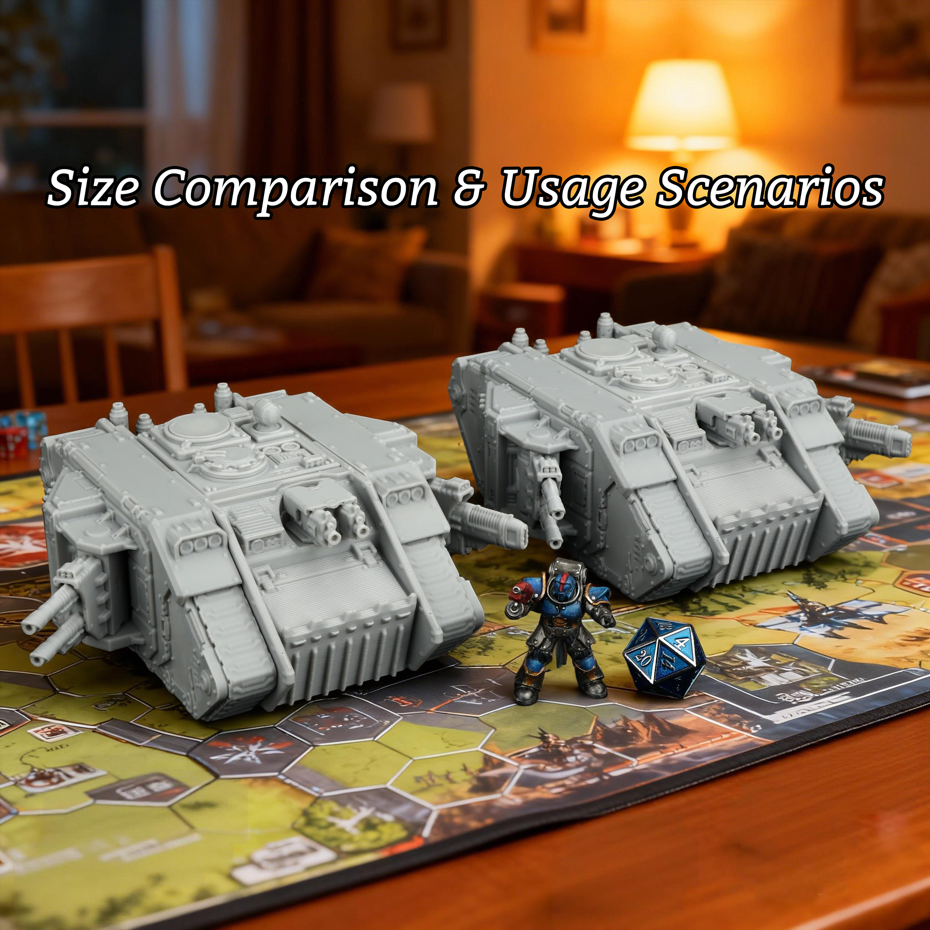 2Pcs Sci-Fi Tank Miniature Set - огляд і ціна Board Game Dune