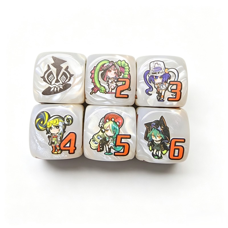 DND cube Blending colours dice - огляд і ціна Board Game Font