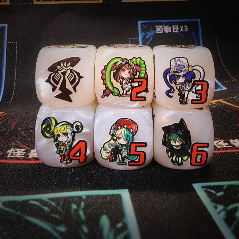 DND cube Blending colours dice - огляд і ціна Board Game Font