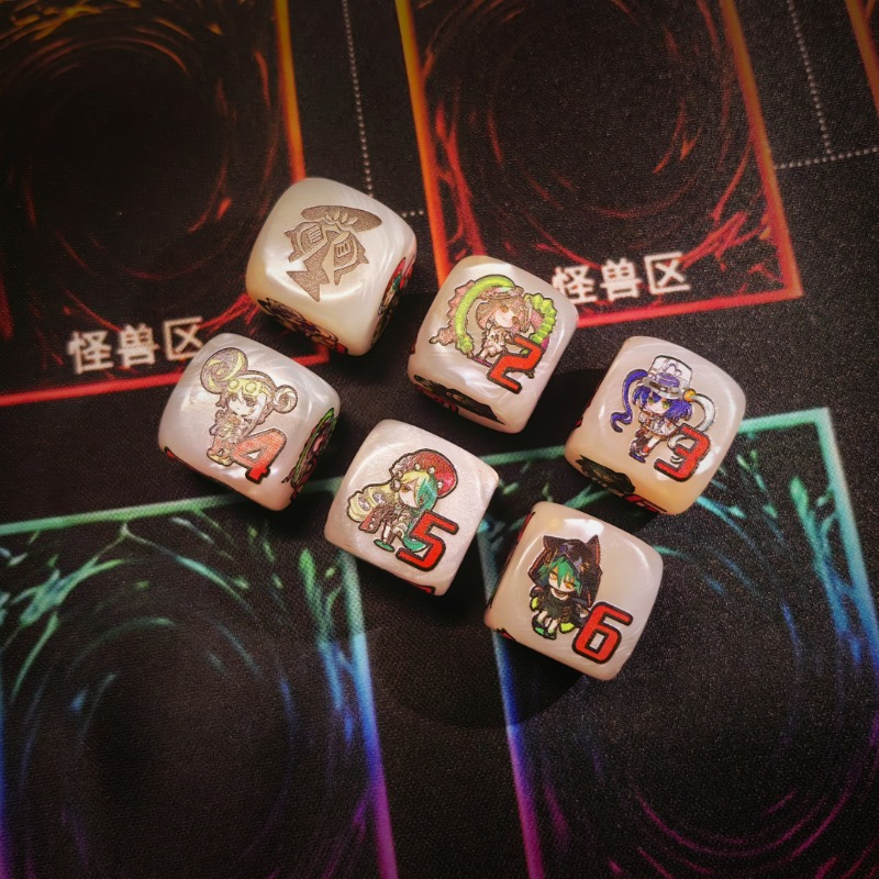 DND cube Blending colours dice - огляд і ціна Board Game Font