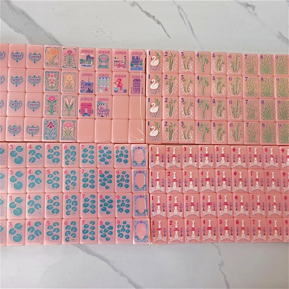 Bright Pink Single Layer Ameri - огляд і ціна Board Game Mahjong