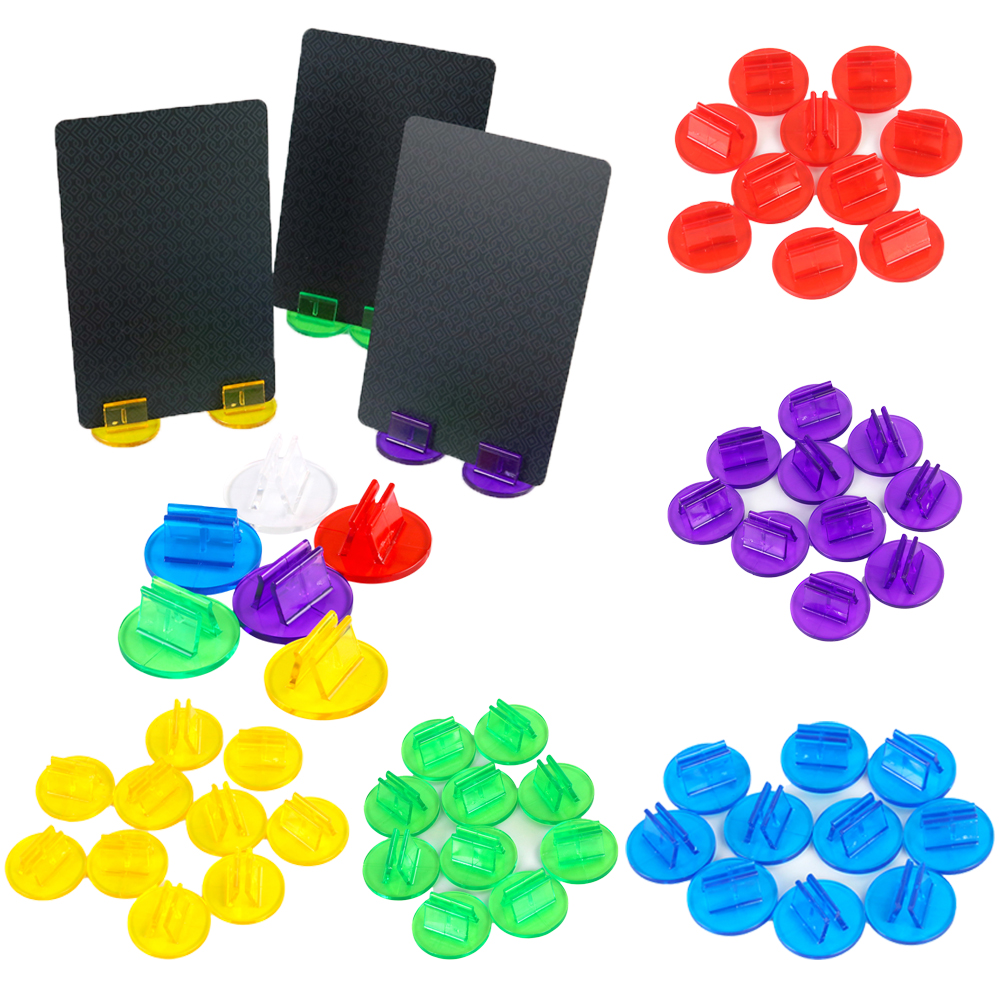 50pcs Card Holder Translucent  - огляд і ціна Board Game With Chips