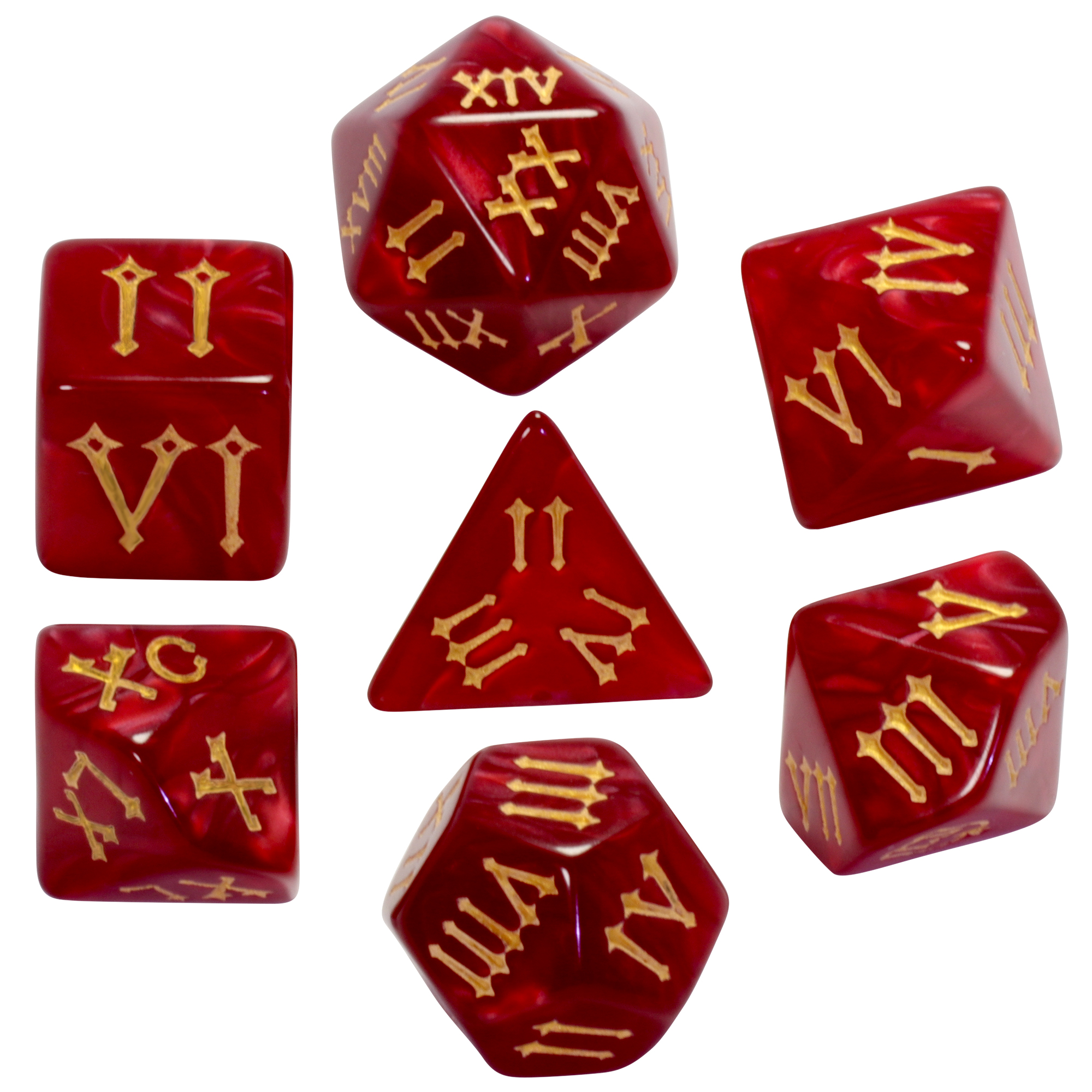 Polyhedral Dice Set 7pcs Table - огляд і ціна Board Game Font