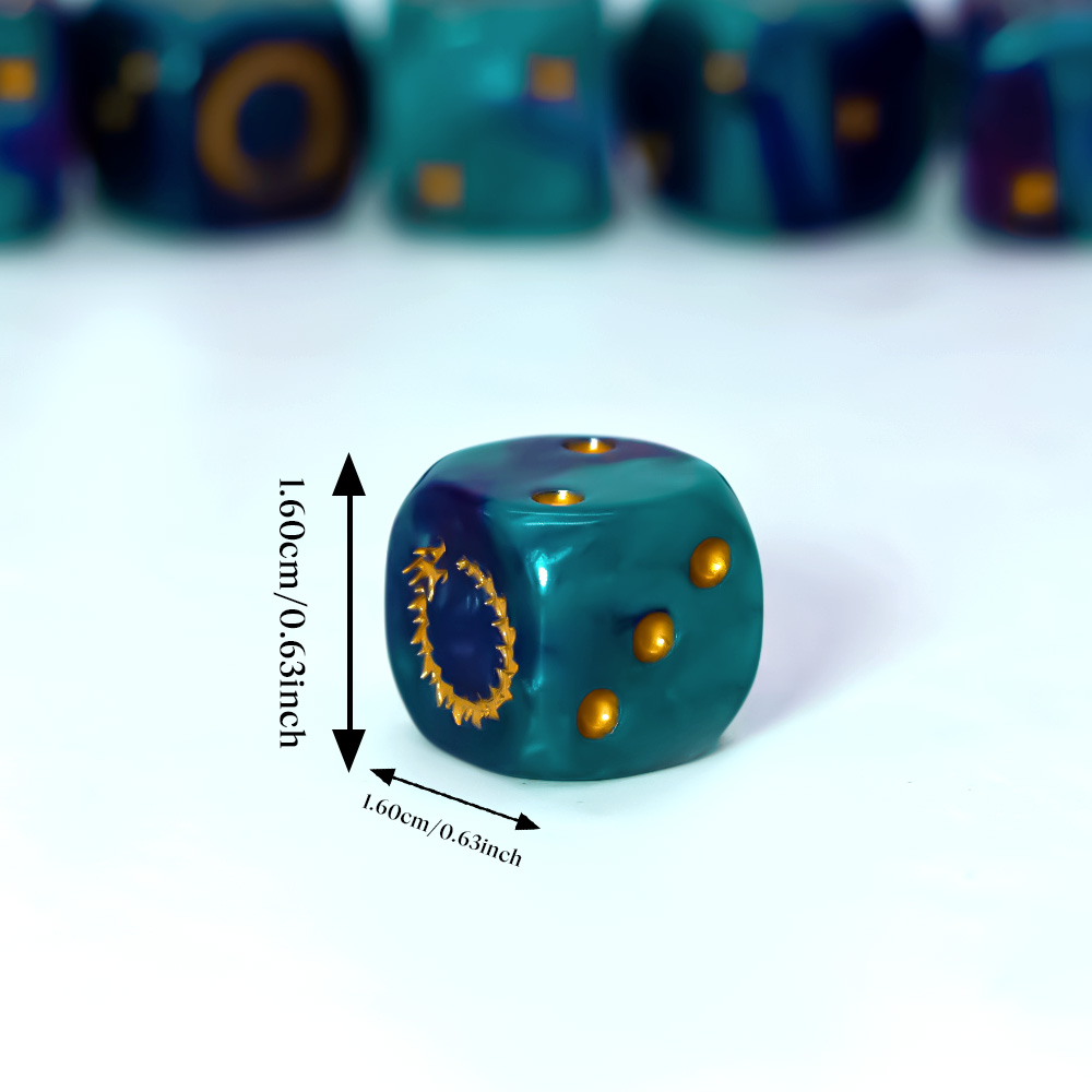 6Pcs Deep Sea Gold Flame D6 Di - огляд і ціна Board Game Electronic Table