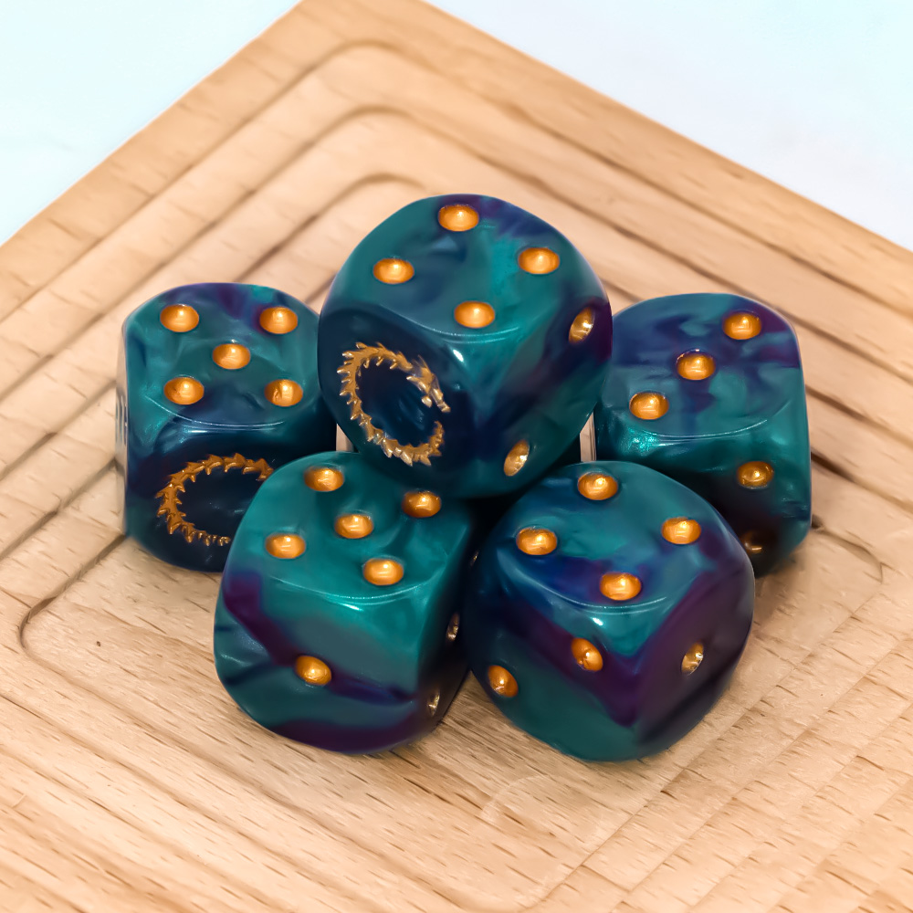6Pcs Deep Sea Gold Flame D6 Di - огляд і ціна Board Game Electronic Table