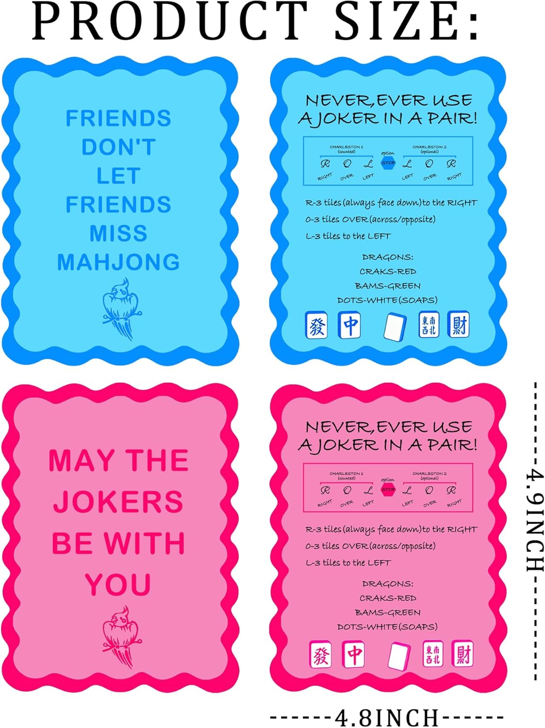 4 Pcs Mahjong Shuffler Cards f - огляд і ціна Board Game Mahjong