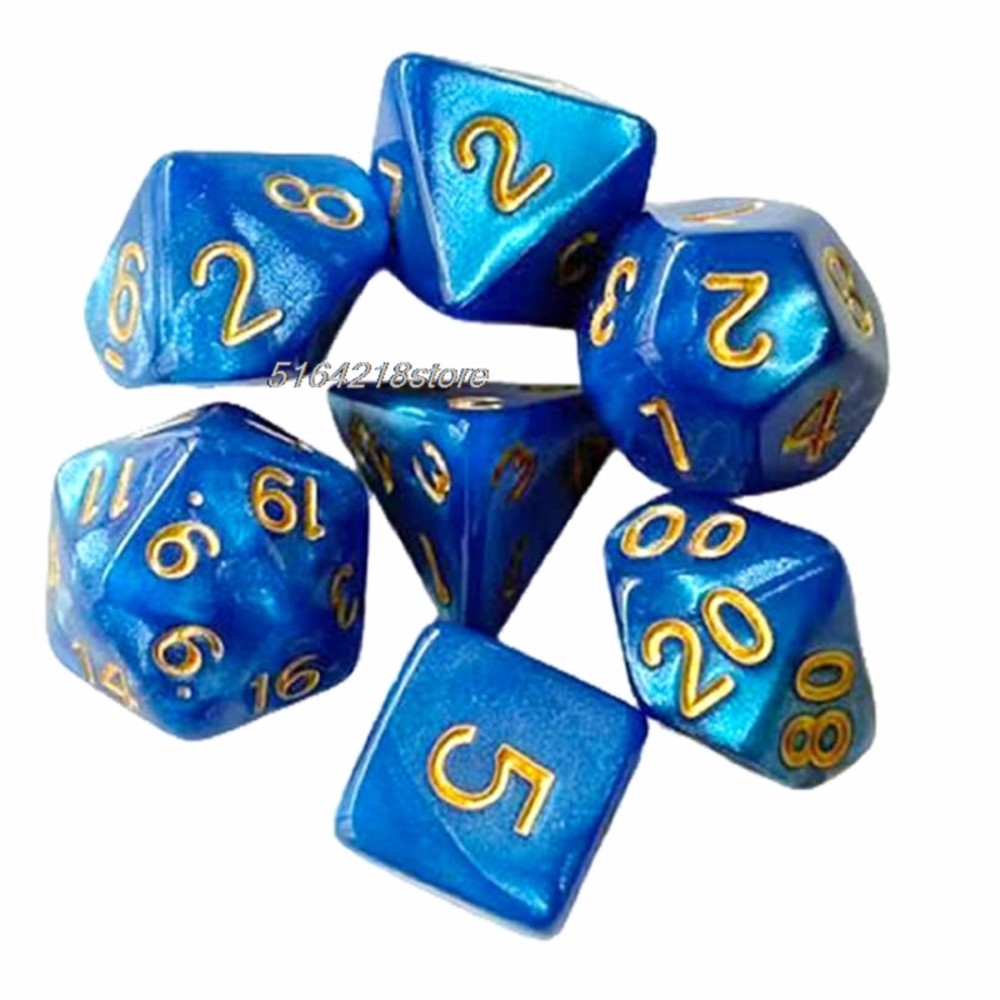7pcs Set Dice Board Games Roll - огляд і ціна Board Game Verdant