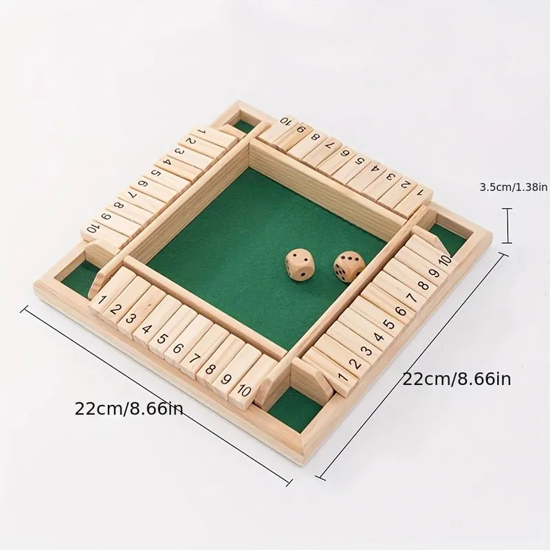 Wooden Shut The Box Dice Board - огляд і ціна Board Game Electronic Table