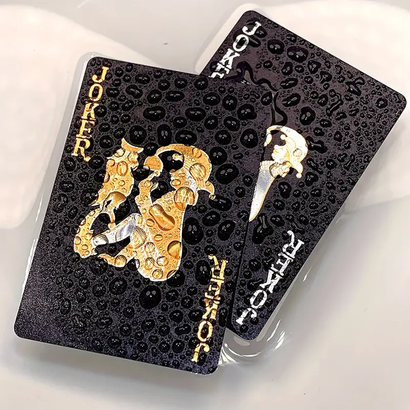 Color Black Gold Playing Card  - огляд і ціна Board Game With Chips