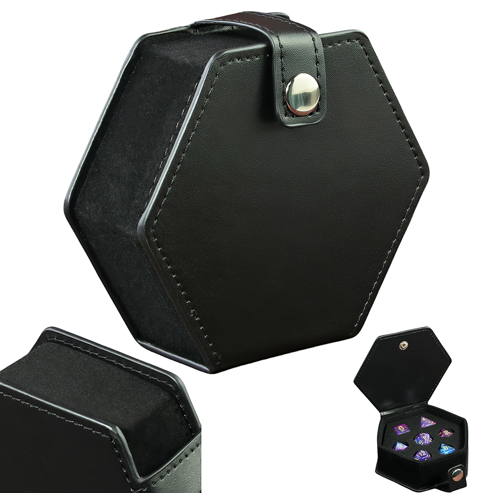 Black Leather Box DND Dice Cas - огляд і ціна Board Game With Chips