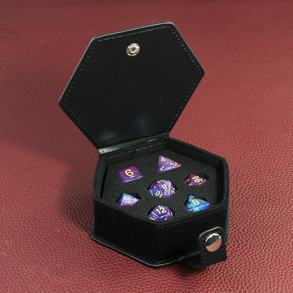 Black Leather Box DND Dice Cas - огляд і ціна Board Game With Chips