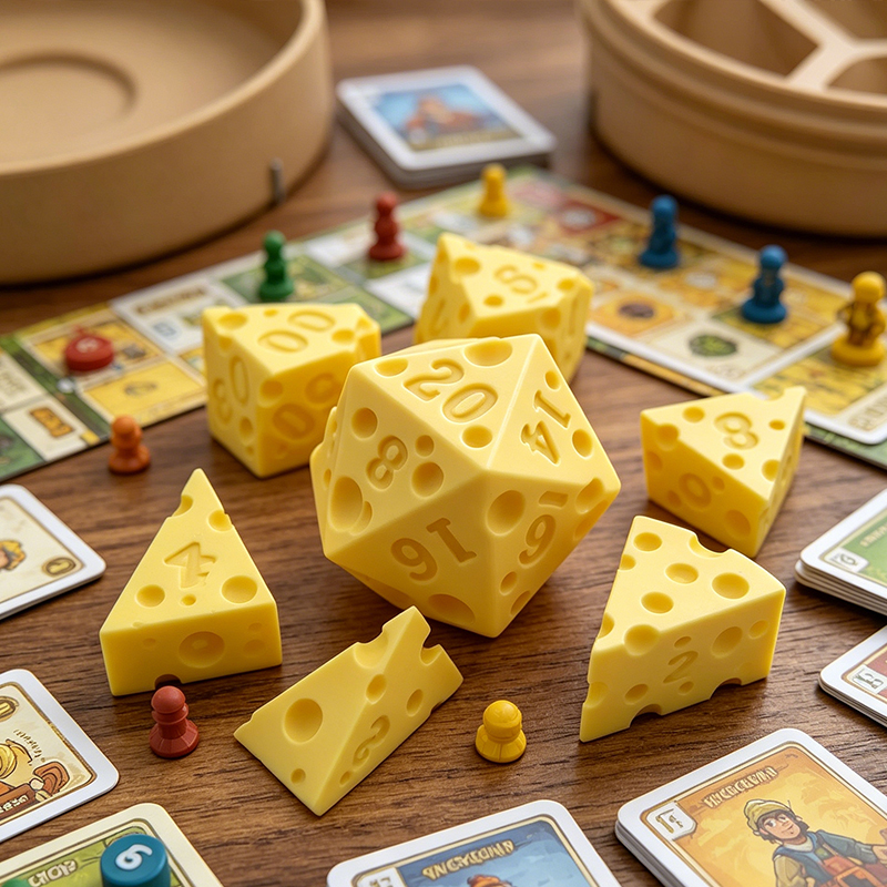 Cheese Polyhedral Dice Set Lay - огляд і ціна Board Game Electronic Table