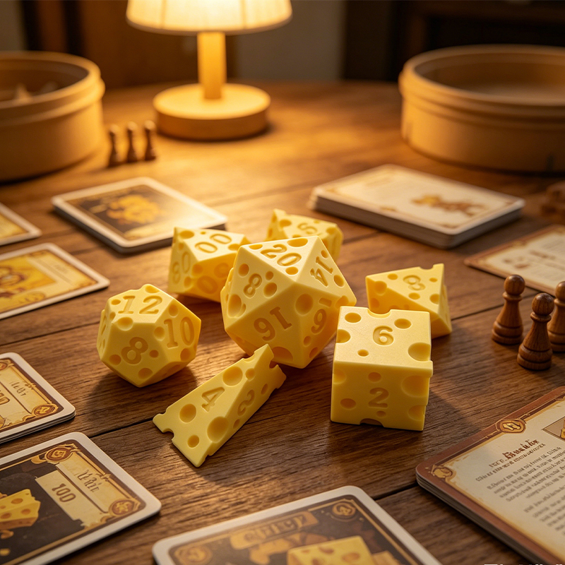 Cheese Polyhedral Dice Set Lay - огляд і ціна Board Game Electronic Table