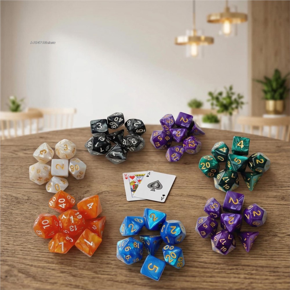 7pcs Set Dice Board Games Roll - огляд і ціна Board Game Verdant
